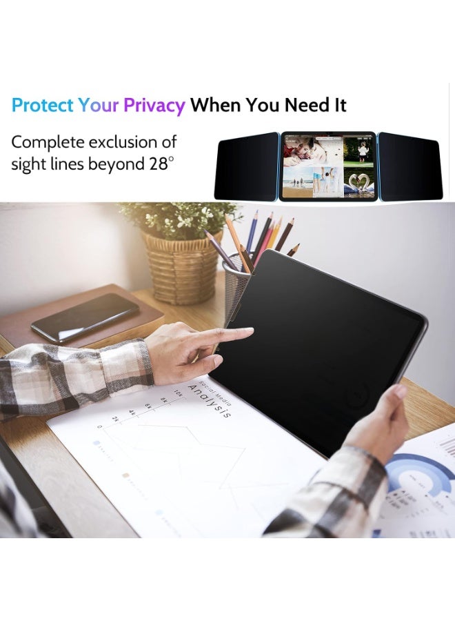 Privacy Screen Protector for iPad 12th (A18)2026/iPad (A16) 11th 2025/iPad 10th(A14) 2022, 30-Degree Anti-Spy Privacy Filter, Matte Finish Anti-Glare, Fingerprint-Proof, Anti-Scratch Film Guard - Image 3